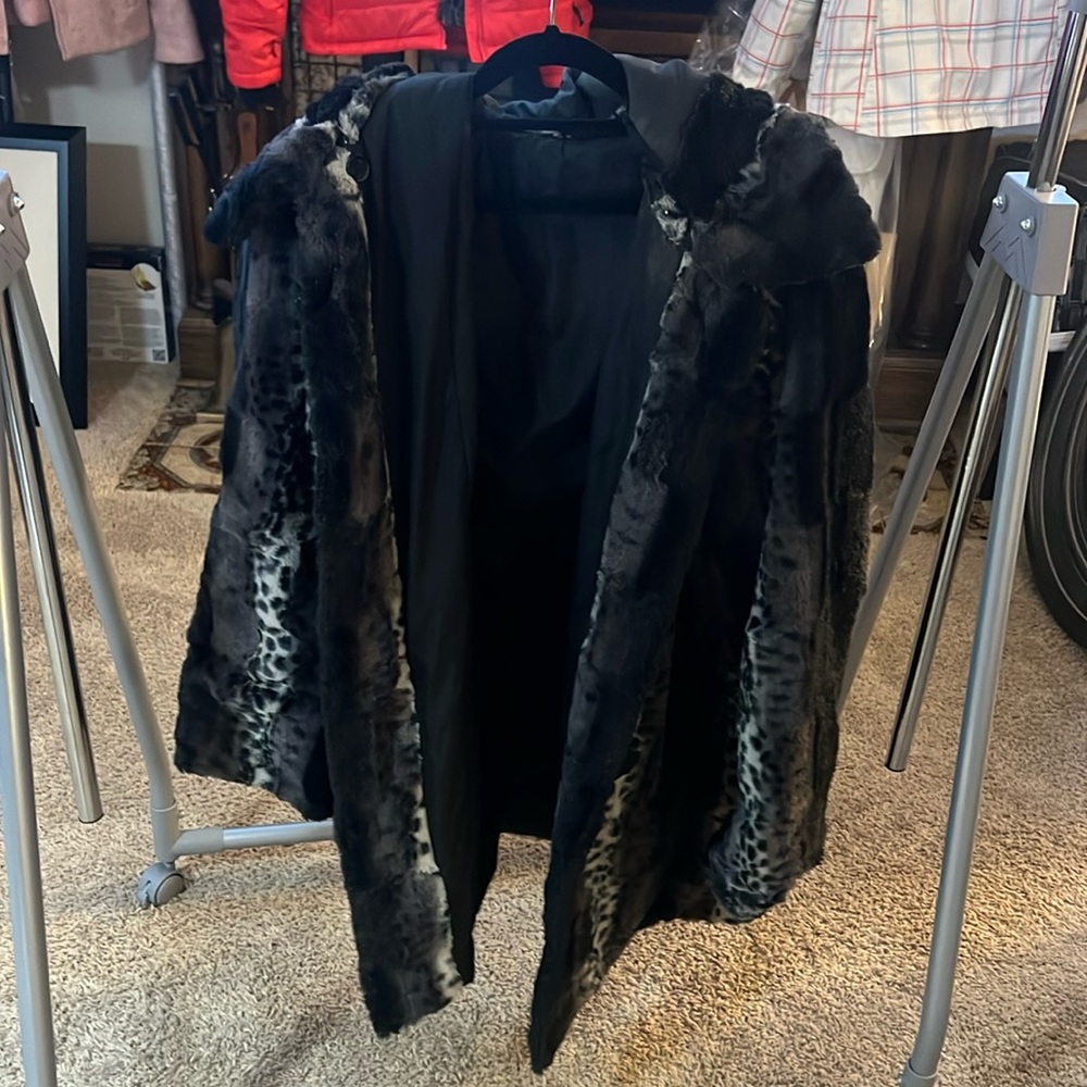 Dennis Basso Reversible faux fur jacket